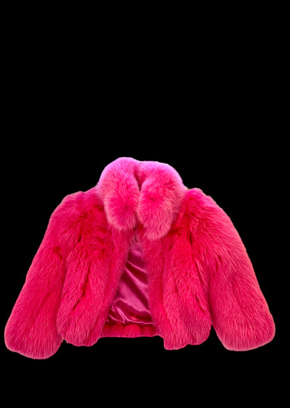 Kid’s Fuchsia Fox Fur