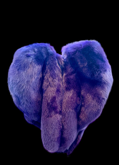 Heart shaped mink coat