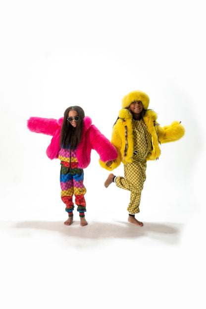 Kid’s Fuchsia Fox Fur