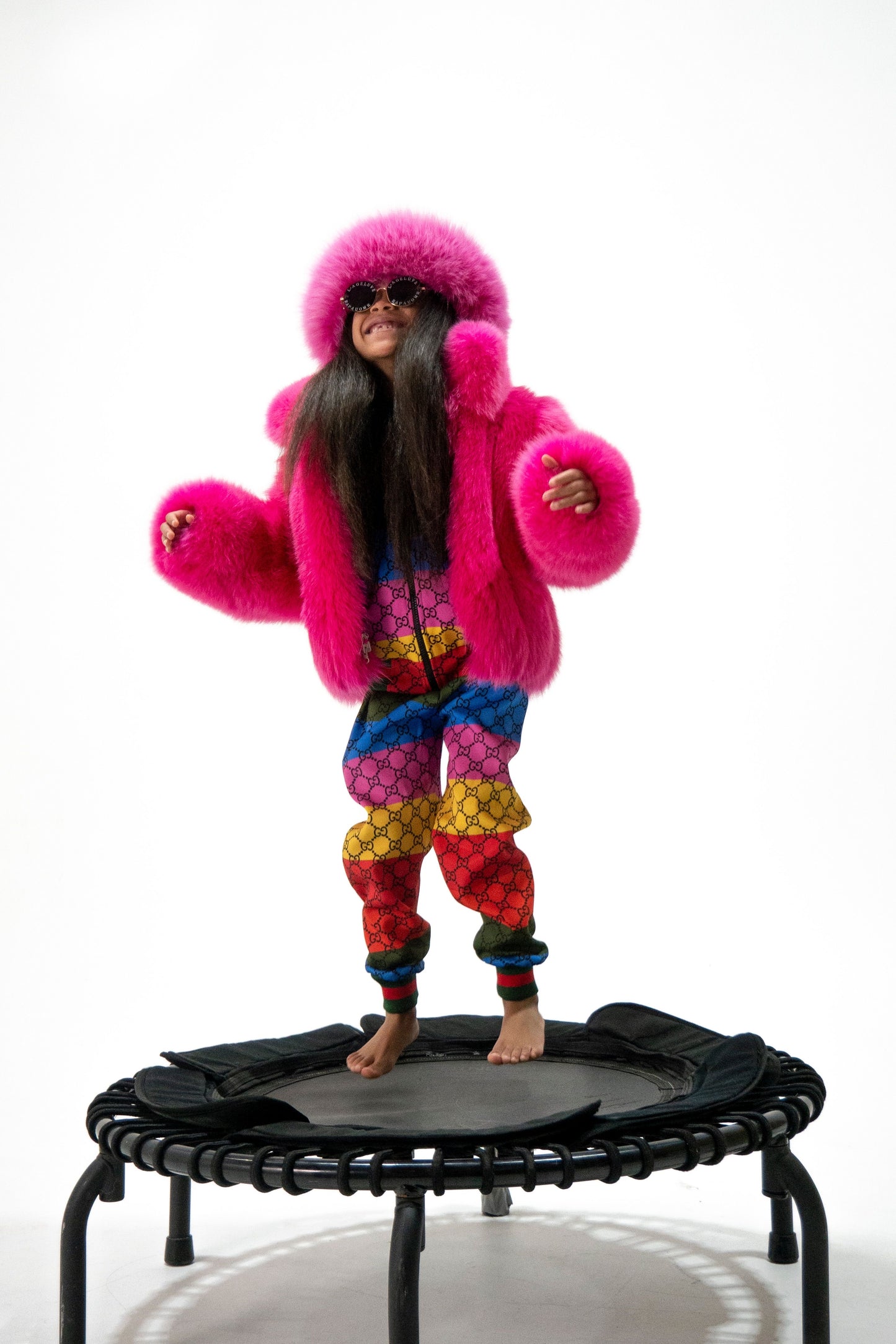 Kid’s Fuchsia Fox Fur