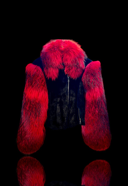 Red Fox - Mink Two Toned Jacket